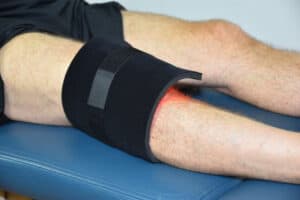 Red Light Therapy Pad on Knee