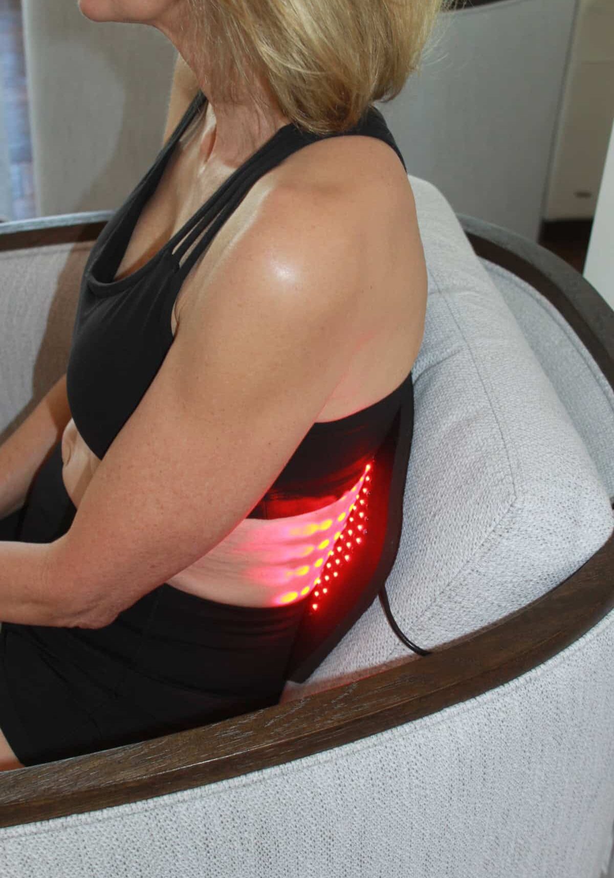 Red Light Therapy for back on chair